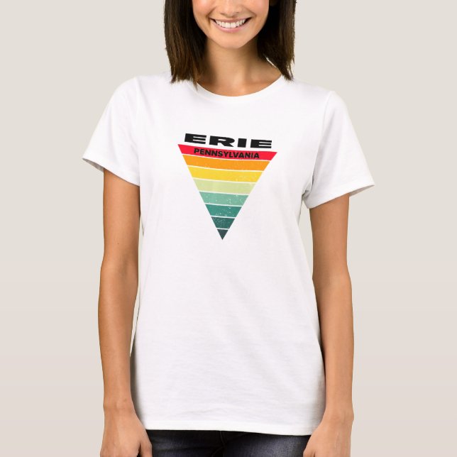 Erie Pennsylvania Pa Hometown Lake Erie Home State T-Shirt (Front)