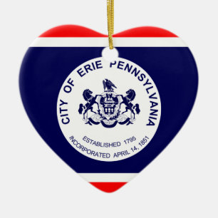 Erie, Pennsylvania, United States Ceramic Ornament