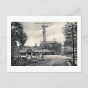 Erie Train Station, Caldwell, New Jersey Vintage Postcard