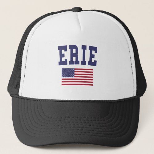 Erie US Flag Trucker Hat