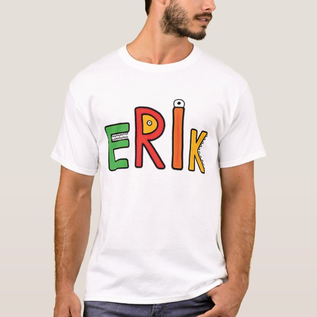 "Erik" Monster Letters T-Shirt (Front)