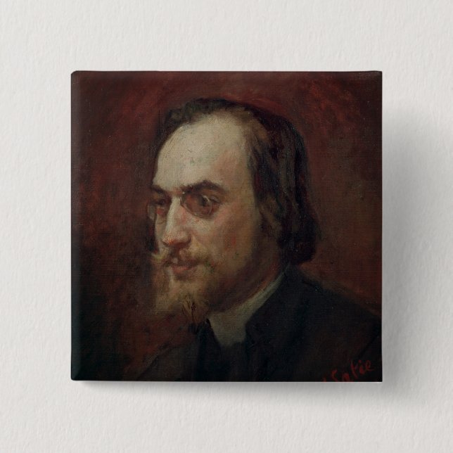 Erik Satie Pinback Button (Front)