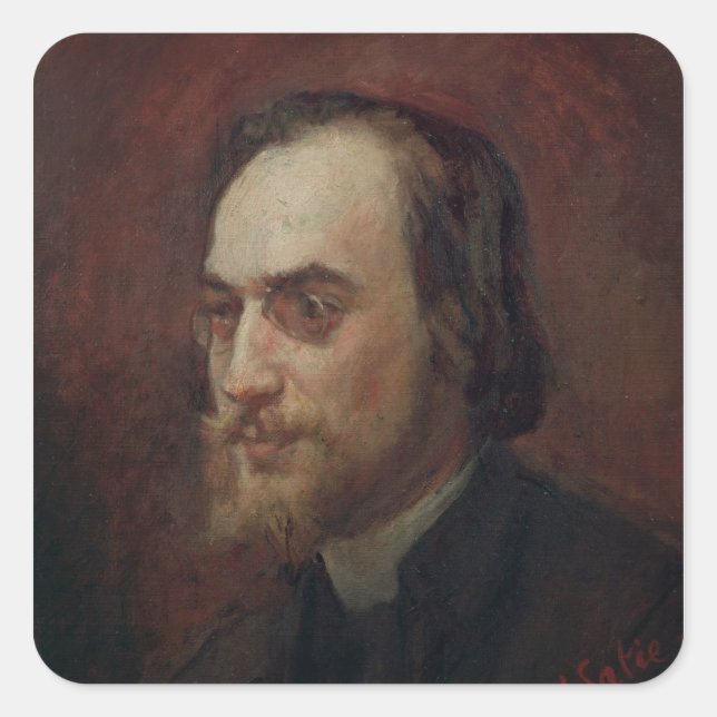Erik Satie Square Sticker (Front)