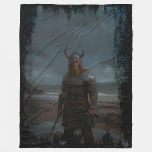 Erik the Red Viking Hero Fleece Blanket