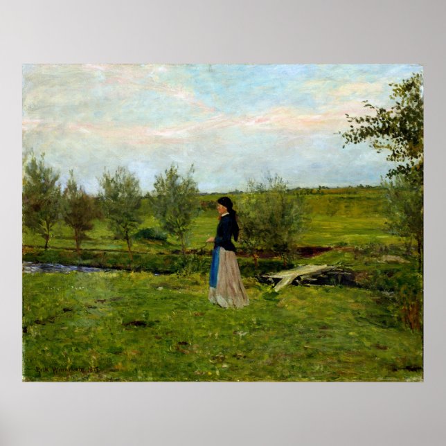 Erik Werenskiold Evening at Pipping Poster (Front)