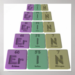 Erin as Erbium Iodine Nitrogen Poster