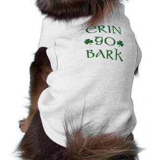 Erin Go Bark Irish St. Patrick's day dog shirt