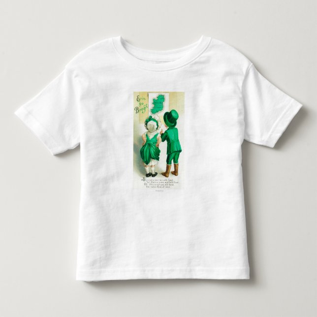 Erin Go Bragh Couple Looking at Ireland Map Toddler T-shirt (Front)