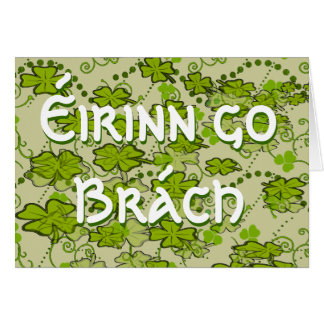 Erin Go Bragh Gaelic phrase Ireland Forever Cards