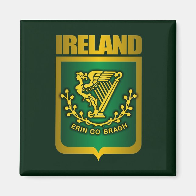 "Erin Go Bragh" Gold Magnet (Front)