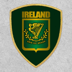 "Erin Go Bragh" Gold Patch