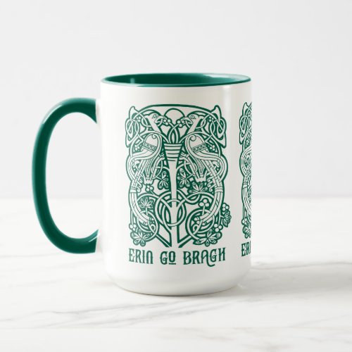 Erin Go Bragh Green Celtic St Patricks Day Mug