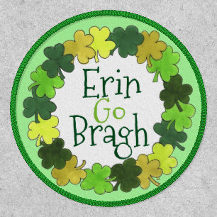 Erin Go Bragh Green Shamrock St. Patrick's Day Patch