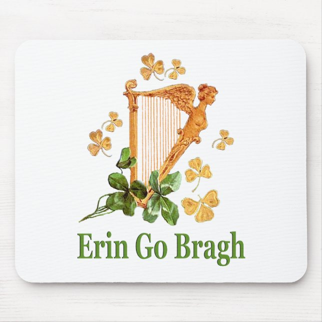 Erin Go Bragh - Ireland Forever Mouse Pad (Front)