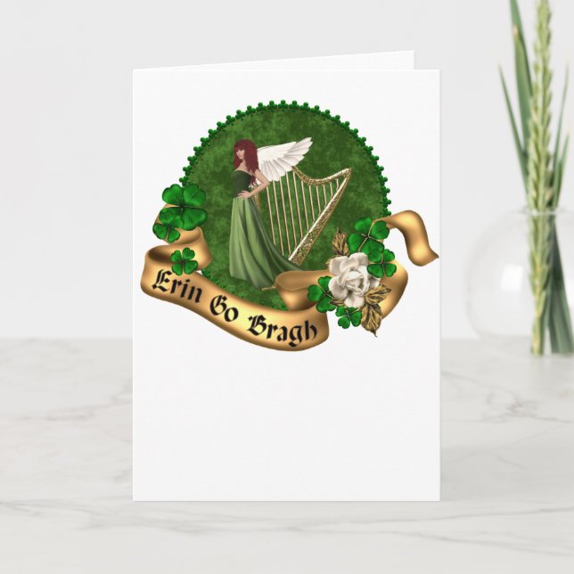 Erin Go Bragh Irish Card (Front)