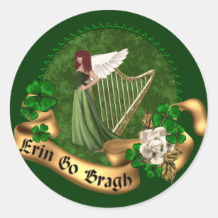 Erin Go Bragh Irish Classic Round Sticker