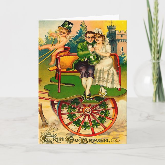 Erin Go Bragh - Irish Couple St. Patrick's Day Card (Front)
