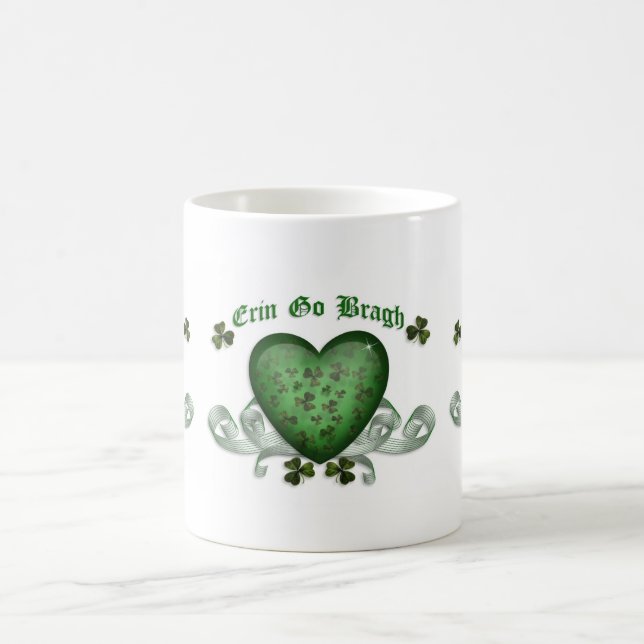 Erin go bragh Irish heart mug (Center)