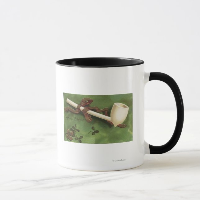 Erin Go Bragh, Ivory Pipe Mug (Right)