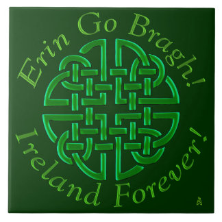 Erin Go Bragh! Knot! (Ceramic Tile) Tile