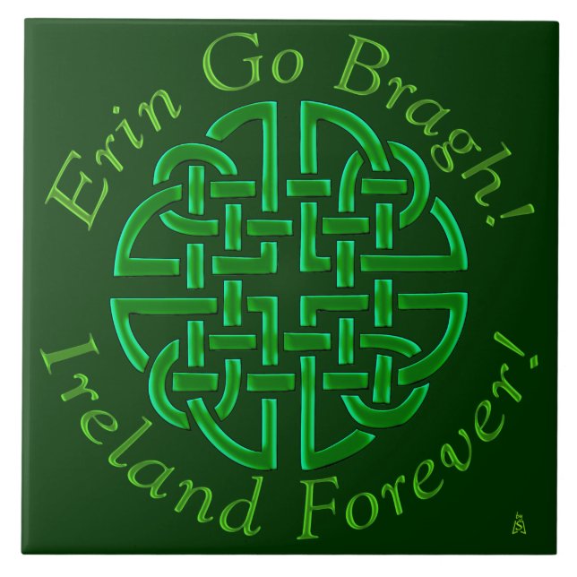 Erin Go Bragh! Knot! (Ceramic Tile) Tile (Front)