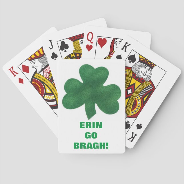 ERIN GO BRAGH! POKER CARDS (Back)