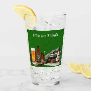 Erin Go Bragh Saint Patrick's Day Irish Beer Pub Glass