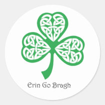 Erin Go Bragh shamrock with celtic knotwork