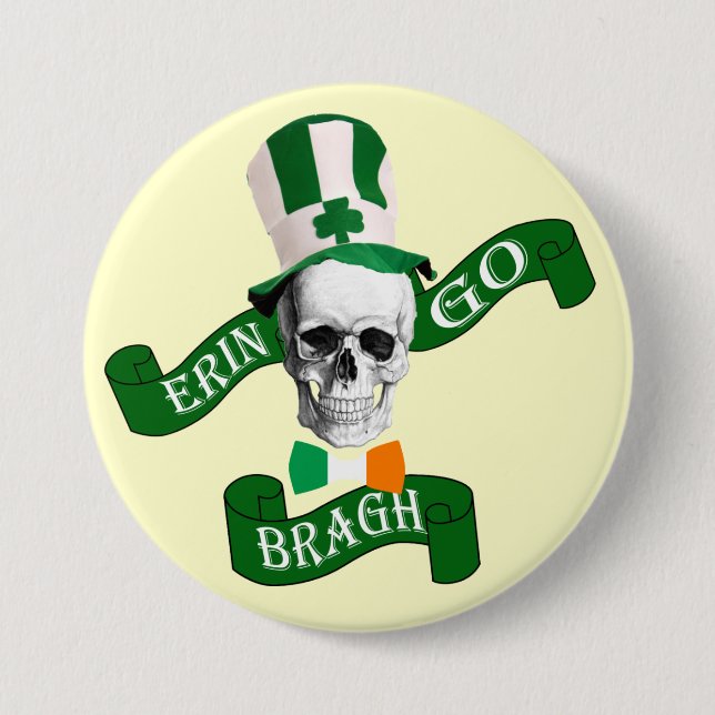 Erin go bragh St Patrick's day Pinback Button (Front)