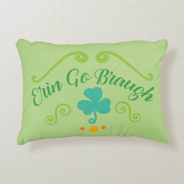 Erin Go Braugh Accent Pillow (Front)