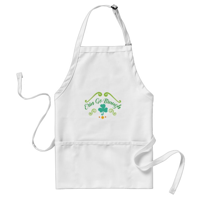 Erin Go Braugh Adult Apron (Front)