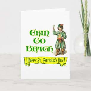 Erin Go Braugh Happy St. Patrick's Day Saying Card