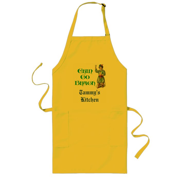 Erin Go Braugh Personalizeable Irish Saying Apron