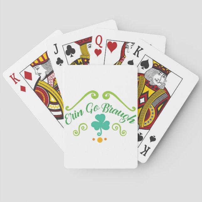 Erin Go Braugh Poker Cards (Back)