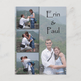 Erin & Paul - Save the Date Postcard
