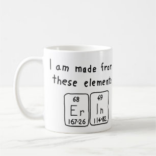 Erin periodic table name mug