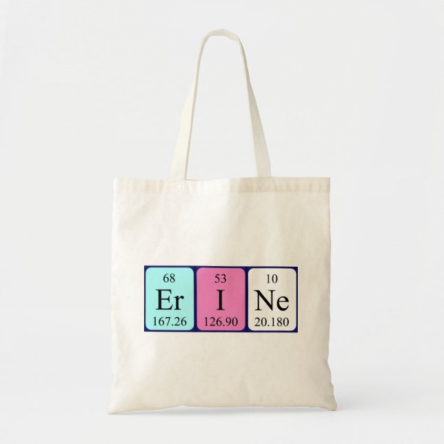 Erine periodic table name tote bag (Front)
