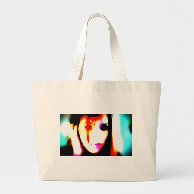 ErinElise vs Marilyn Manson Large Tote Bag (Front)
