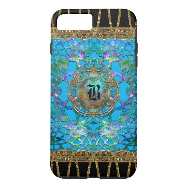 Erington Bleu Pretty Monogram Case-Mate iPhone Case (Back)
