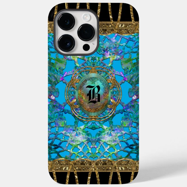 Erington Bleu Protective Pretty Monogram  Case-Mate iPhone Case (Back)