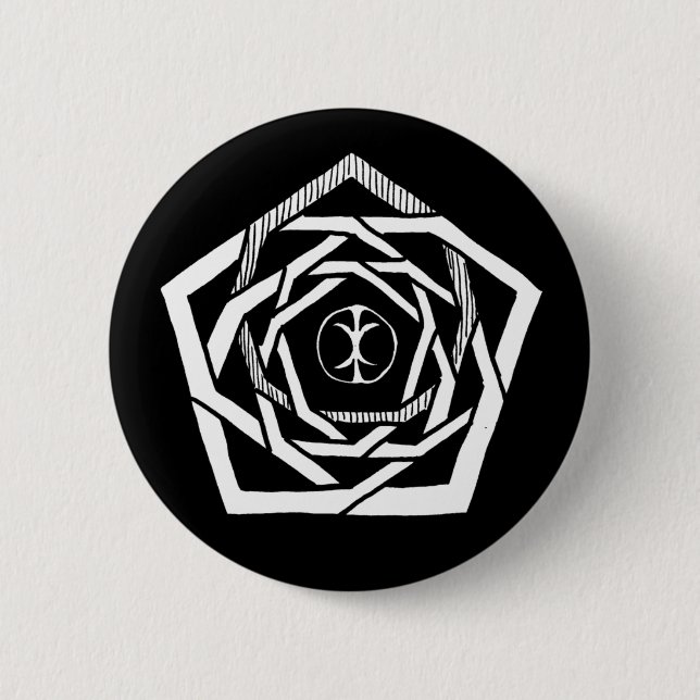 Erisian Mandala Reverse Button (Front)