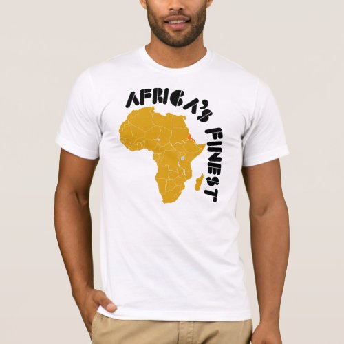 Eritrea Africas Finest map of Africa design T_Shirt