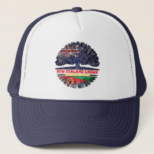 Eritrea Eritrean New Zealander New Zealand Tree Trucker Hat