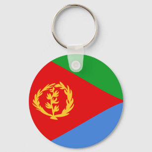 Eritrea Fisheye Flag Keychain