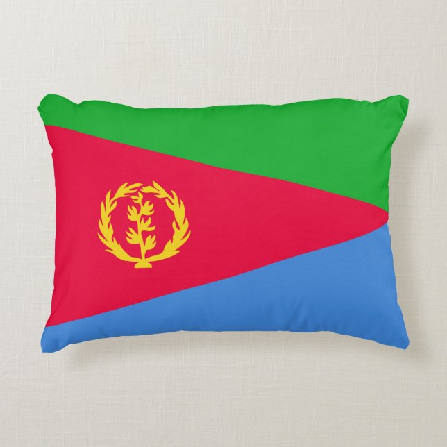 Eritrea flag accent pillow (Front)