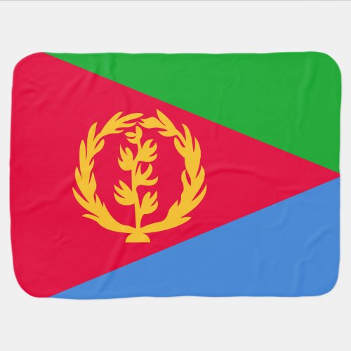 Eritrea Flag Baby Blanket