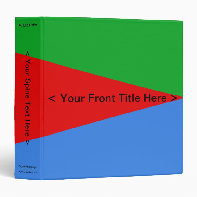 Eritrea Flag Binder (Front/Spine)