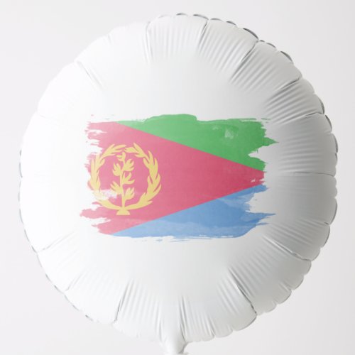 Eritrea flag brush stroke national flag balloon