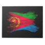 Eritrea flag brush stroke, national flag notepad
