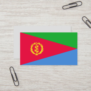 Eritrea flag business card